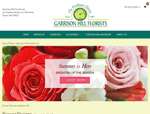 Tablet Screenshot of garrisonhillflorist.com